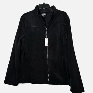 NWT ElsMorr Black Zip Up Jacket